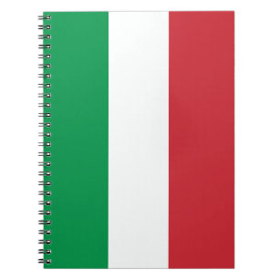 Italienische Flagge kundenspezifischen gewundenen Notizblock