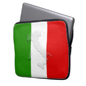 Italienische Flagge Laptopschutzhülle (Vorderseite Links)