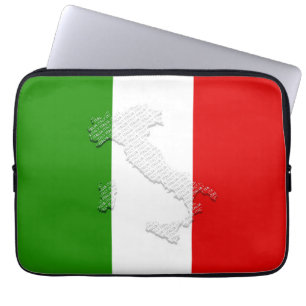 Italienische Flagge Laptopschutzhülle