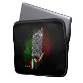 Italienische Flagge Laptopschutzhülle (Vorderseite Links)