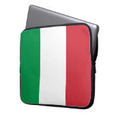 Italienische Flagge Laptopschutzhülle (Vorderseite Links)