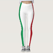 Italienische Flagge Leggings (Vorderseite)