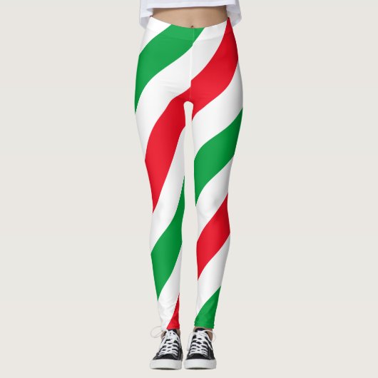 Italienische Flagge Leggings (Vorderseite)