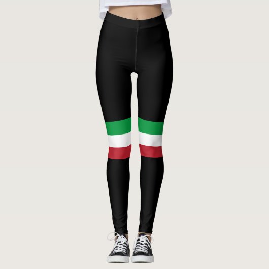 Italienische Flagge Leggings (Vorderseite)
