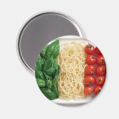 Italienische Flagge Magnet (Vorderseite/Rückseite)