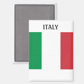 Italienische Flagge Magnet (Vorderseite/Rückseite)