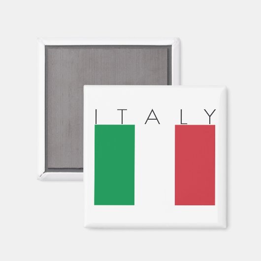 Italienische Flagge Magnet (Vorderseite/Rückseite)