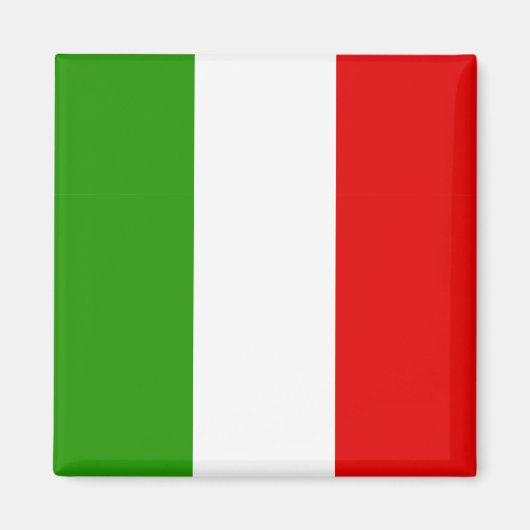 Italienische Flagge Magnet (Vorne)