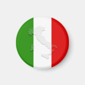 Italienische Flagge Magnet (Vorne)