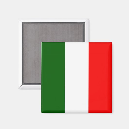 Italienische Flagge Magnet (Vorderseite/Rückseite)