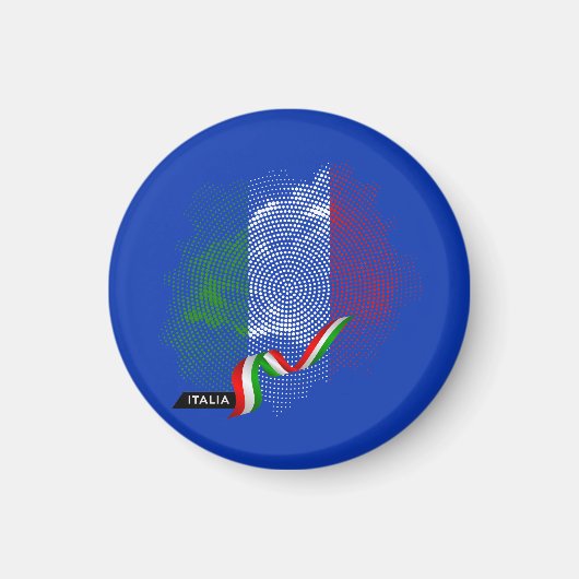 Italienische Flagge Magnet (Vorne)