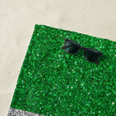 Italienische Flagge Mailand Glitzer Sommer Party Strandtuch (Beispiel)