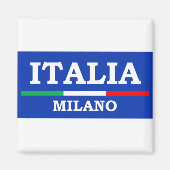 Italienische Flagge Milano Italia Azzurri Magnet (Vorne)