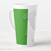 Italienische Flagge Milchtasse (Linke Ecke)