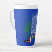Italienische Flagge Milchtasse (Linke Ecke)