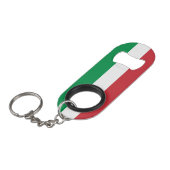Italienische Flagge Mini Flaschenöffner (Vorderseite Schrägansicht)