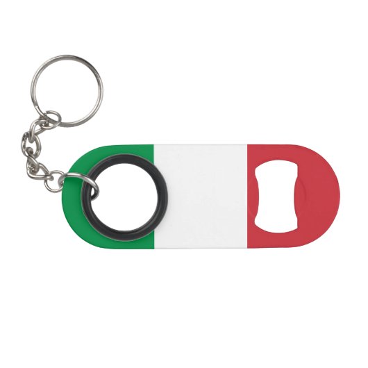 Italienische Flagge Mini Flaschenöffner (Vorderseite (Horizontal))