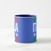 Italienische Flagge mit 4 Sternen Tasse (Zentrum)