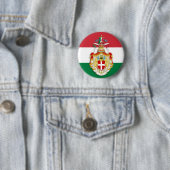 Italienische Flagge mit Abzeichen des Königreichs  Button (Beispiel)