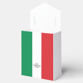 Italienische Flagge mit individuellem Text Geschenkschachtel (Geöffnet)