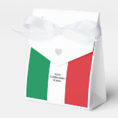 Italienische Flagge mit individuellem Text Geschenkschachtel (Vorderseite)