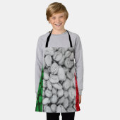 Italienische Flagge mit Kaffee Schürze (Getragen)