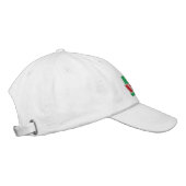 Italienische Flagge mit Text Bestickte Baseballkappe (Rechts)