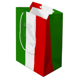 Italienische Flagge Mittlere Geschenktüte