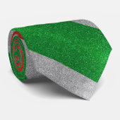 Italienische Flagge Mode Glitzer Beruflich Krawatte (Gerollt)