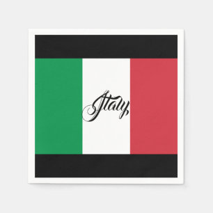 Italienische Flagge Napkins Serviette