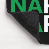 Italienische Flagge NAPOLI Mousepad (Ecke)
