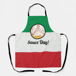 Italienische Flagge Nonna Custom Foto Sauce Day Sc Schürze