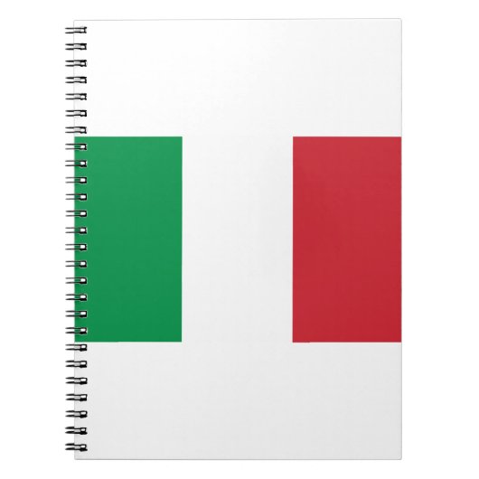 Italienische Flagge Notizblock (Vorderseite)