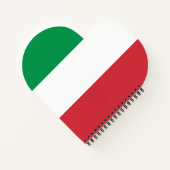 Italienische Flagge Notizblock (Rückseite)