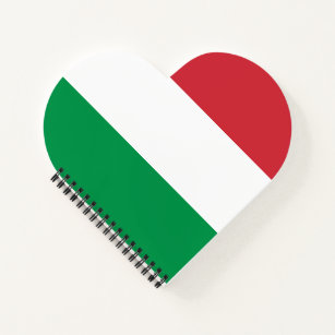 Italienische Flagge Notizblock