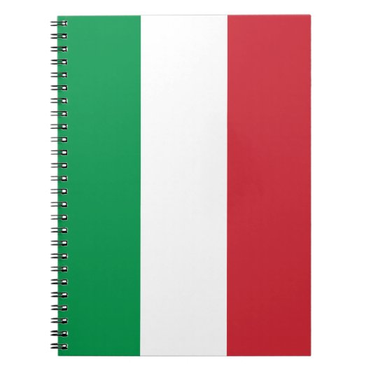 Italienische Flagge Notizblock (Vorderseite)