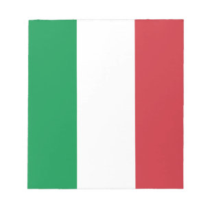 Italienische Flagge Notizblock