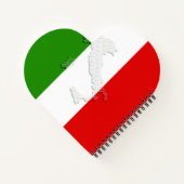 Italienische Flagge Notizblock (Rückseite)