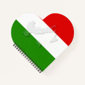 Italienische Flagge Notizblock (Vorderseite)