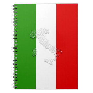 Italienische Flagge Notizblock