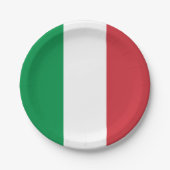 Italienische Flagge Pappteller (Vorderseite)