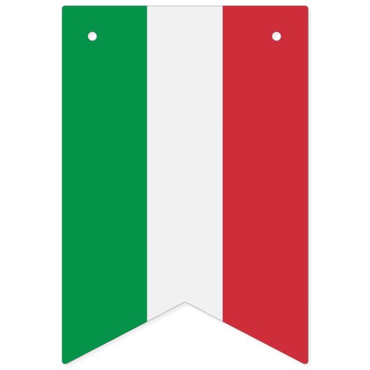 Italienische Flagge, Party-Fahne mit der Flagge (Erste Fahne)