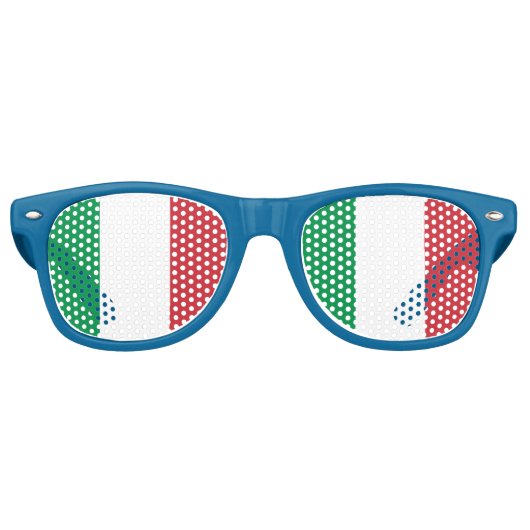 Italienische Flagge Partybrille (Vorderseite)