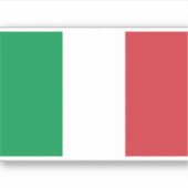 Italienische Flagge Patriotisch Aufkleber (Vorderseite)