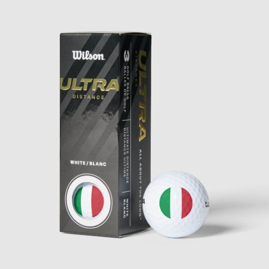 Italienische Flagge Patriotisch Golfball (Verpackungen)