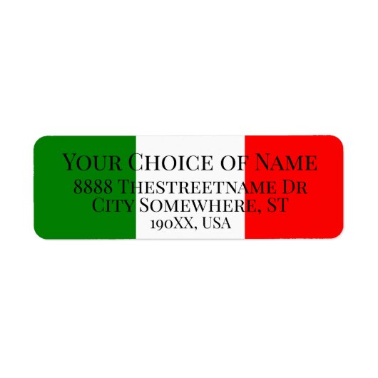 Italienische Flagge Patriotische Italienische Farb (Vorne)