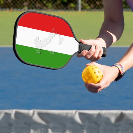 Italienische Flagge Pickleball Schläger (InSitu)