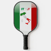 Italienische Flagge Pickleball Schläger (Vorderseite)