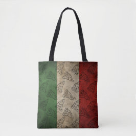 Italienische Flagge / Pizza Tote Tasche