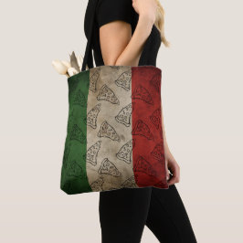 Italienische Flagge / Pizza Tote Tasche